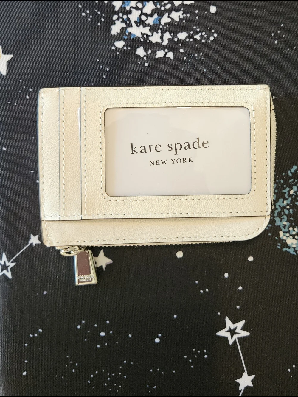 Kate Spade✨️Love Script Zip Card Wallet - New